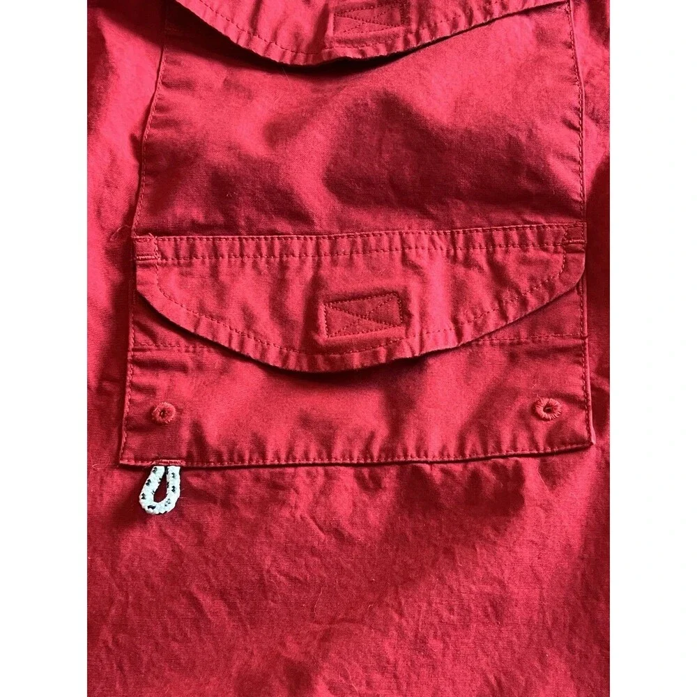 Columbia PFG Oklahoma Sooners Mens XXL Red Short Sleeve Fishing Shirt OU Logo